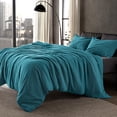 thumbnail image 3 of Sleep Zone Duvet Cover Queen Size, Stone Washed, Soft and Comfortable with Natural Wrinkles, Easy Care, Gift-Wrapped, Safe and Skin-Friendly(Teal, Queen), 3 of 6