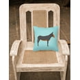 thumbnail image 2 of Carolines Treasures BB8029PW1818 Catalan Donkey Blue Check Fabric Decorative Pillow, 18 x 18 in., 2 of 2