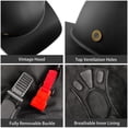 thumbnail image 5 of Casco Deportivo Sanhai DOT Vintage Abierto Negro Mate Talla L, 5 of 5
