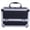 Gold, variant on Makeup Train Case with Lock and Mirror, Portable Aluminum Cosmetic Organizer Box 2 Trays (Black)