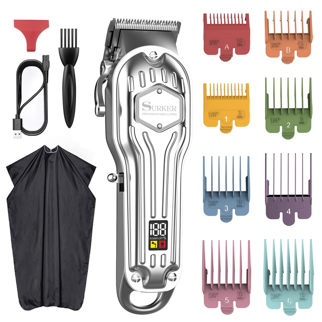 SURKER Men's Hair Clippers Cordless Hair Trimmer Professional Haircut