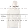 thumbnail image 3 of Crown Craze® Men's Long Sleeve T-Shirt, 100% Ring-Spun Cotton Crew Neck Solid Color Tee (Charcoal, M), 3 of 7