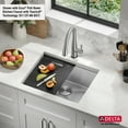 thumbnail image 3 of Delta 95B9031-23S-SS Rivet 23” Workstation Kitchen Sink Undermount 16 Gauge Stainless, 3 of 7