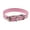 Pink, variant on Walbest Leather Cat Collar, Basic Pet Collars for Kitten Puppy Small Dogs Cats Black Yellow Green Pink Red Orange White Coffee Golden Blue Rose