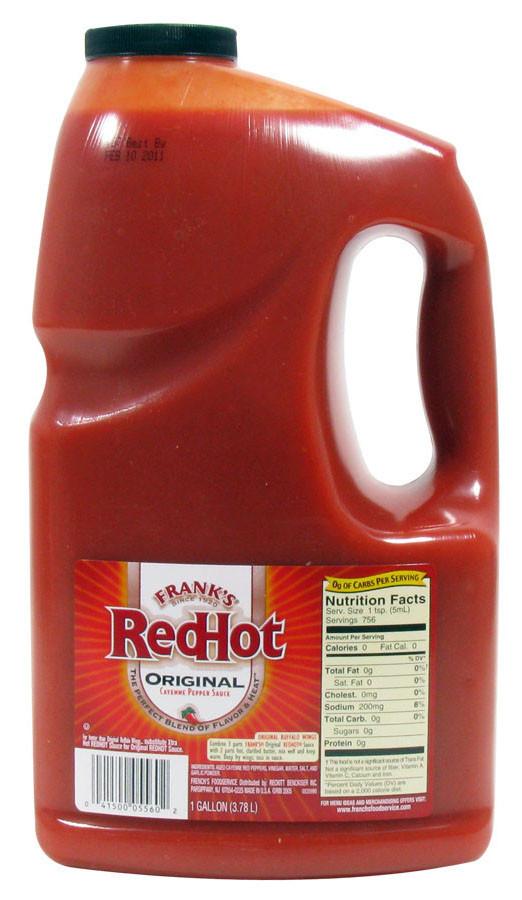 Frank's Original Red Hot Sauce 1 Gallon Sold As: Each ...