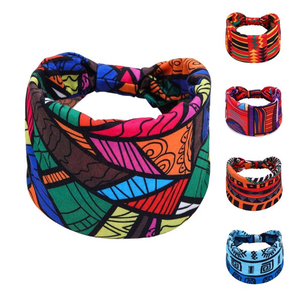 ManxiVoo Wide Turban Headband Wrap for Women Large Size Comfortable Sport Workout Daily Use