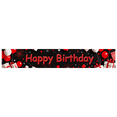 thumbnail image 2 of Happy Birthday Banner Red Balloons and Gifts Black Backdrop Party Decorations Photo Props Birthday Celebration Event Supplies Background, 2 of 7