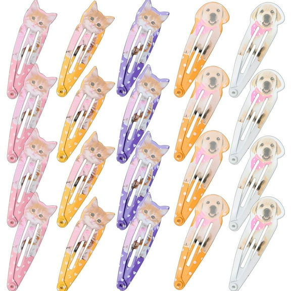 DESIGNICE 20Pcs Baby Hair Clips,Metal Small Clips for Hair, Hair Barrettes for Girls,Colormixing1