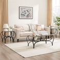 thumbnail image 6 of JRHRXXY 3-Piece Tempered Glass Coffee Table Set,for Living Room,Home, 6 of 9