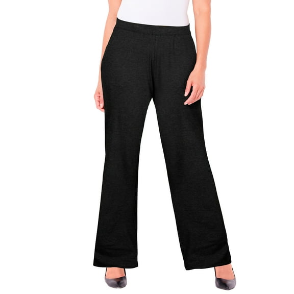 Catherines Women's Plus Size Petite Anywear Wide Leg Pant