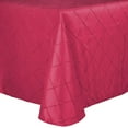 thumbnail image 1 of Ultimate Textile (2 Pack) Embroidered Pintuck Taffeta 60 x 144-Inch Oval Tablecloth Watermelon, 1 of 2