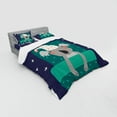 thumbnail image 3 of Ambesonne Cartoon Bedding Set 3 Pcs, Sleeping Fluffy Koala Bear, Twin XL, Multicolor, 3 of 3
