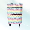thumbnail image 5 of Bolsas de supermercado plegables y reutilizables con diseños geométricos ecológicos, resistentes al agua, lavables a máquina y con ruedas (tira de color), 5 of 5