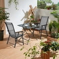 thumbnail image 4 of Topbuy Fabric Folding Chair (4 Pack), Grey, 4 of 10