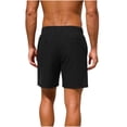 thumbnail image 5 of Yievot Athletic Shorts for Men Drawstring Elastic Waist Gym Sport Running Shorts with Zipper Pockets, 5 of 9