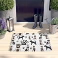 thumbnail image 2 of Schnauzer Dogs Flannel Non Slip Door Rugs,Washable Door Mats Indoor,Decorative Door Mats,Dirt-Resistant and Absorbent Doormat for Entrance,Bedroom,Kitchen,Bathroom,23.5x16in(60x40cm), 2 of 5