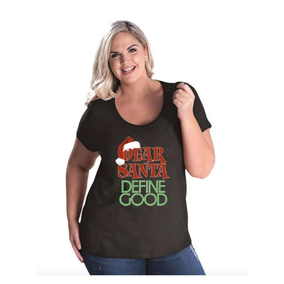 NIB - Women's Plus Size Curvy T-Shirt - Christmas Define Good