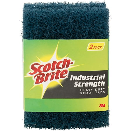 Scotch-Brite Heavy Duty industrial strength Scour Pad, 2 Pads