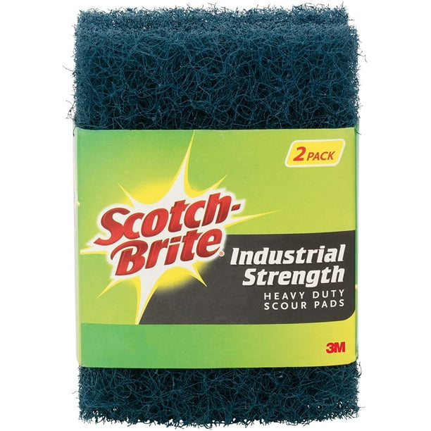 ScotchBrite Heavy Duty industrial strength Scour Pad, 2 Pads
