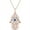 Rose, variant on 14K Rose Gold Finish Round Cut White Diamond 925 Sterling Silver Hamsa Hand & Evil Eye Pendant Necklace for Women