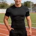 thumbnail image 2 of JAJAHO Mens Running Shirts Short Sleeve Workout Athletic Slim Fit Crewneck T Shirt Wicking Breathable Lightweight Sportswear Summer Tees Trendy Tops, 2 of 4