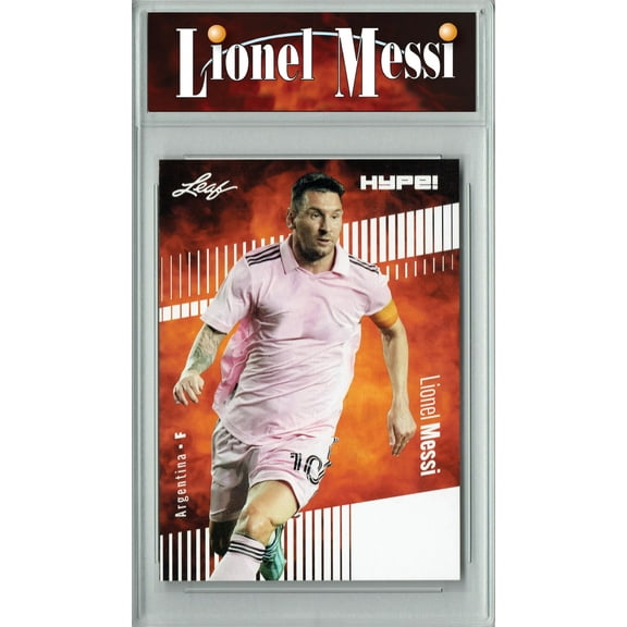 Certified Mint  Lionel Messi 2023 Leaf HYPE! #130a Only 5000 Made! Rare Trading Card Inter Miami