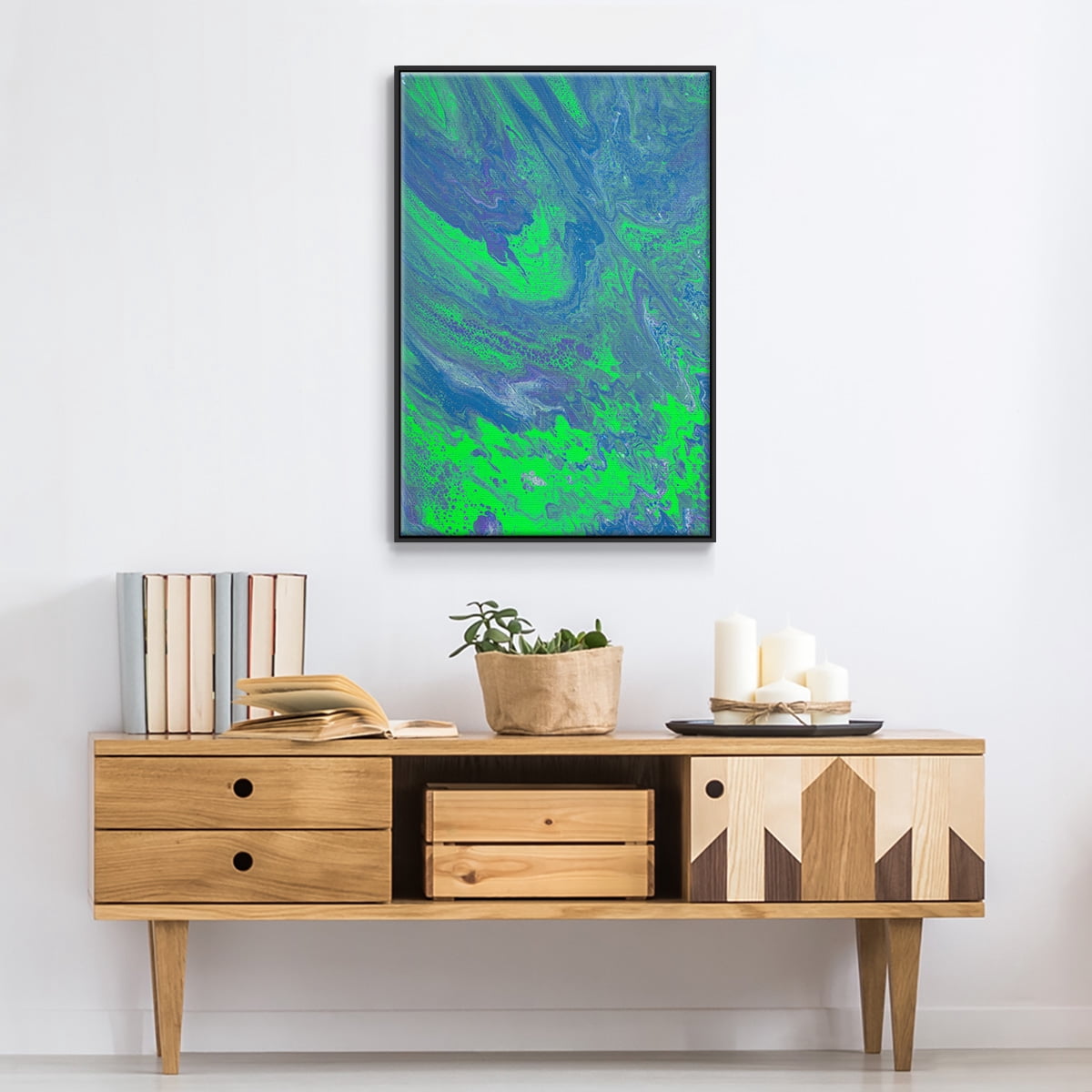 M93 Framed Premium Gallery Wrapped Canvas - Ready to Hang - 17 x 25 - Black Floating Frame