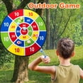 thumbnail image 5 of 26" Large Dart Board for Kids, Zacro Kids Double-Sided Dart Board with 16 Sticky Balls and 4 Darts, Indoor/Outdoor Sport Fun Party Play Game Toys for Boy Girls Gifts, 5 of 9