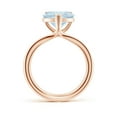 thumbnail image 2 of Angara Natural 2.52 Ct. Aquamarine Solitaire Ring in 14K Rose Gold for Women (Ring Size: 8), 2 of 8