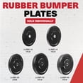 thumbnail image 5 of Lifeline Fitness Olympic 45 lb. Rubber Bumper Weight Plate - Single 2" Barbell Plate for Home Gym Equipment, Fitness equipment for use with weight bench, 5 of 9