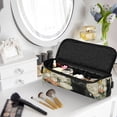 thumbnail image 5 of Hair Tool Organizer Bag with Heat Resistant Mat Removable Travel Storage Case for Hot Air Brushes Curling Irons Black Cat and Glass Vase, 5 of 8