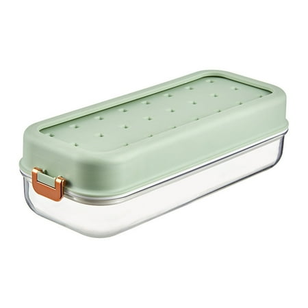 

Household Ice Making Mold With Automatic De-Icing & Storage Integrated Large-Capacity Pressing Ice Tray With Scoop & Support Plate 24 Cavities