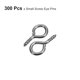 thumbnail image 3 of 300uds Pequeño Tornillo Ojo Pasadores Ganchos Mini Ojales Tornillos Roscados, 6,5x13x1,2mm Autorroscante Tornillo para Joyería Fabricación DIY Artesanía, Oscuro Gris, 3 of 5