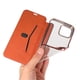 thumbnail image 4 of Funda de cuero con tapa para iPhone 13, funda protectora transparente de TPU galvanizada para Apple 15 con tarjeta XR, 4 of 6