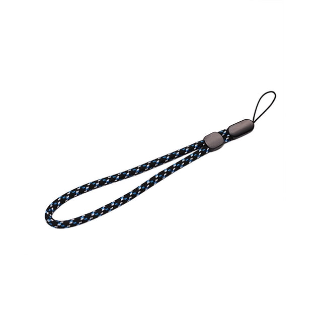 Miangastore Simple Fashion Mobile Phone Lanyard Men And Women General Short Wrist Rope Digital Camera Self Timer Lever Short Lanyard (Blue)