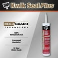 thumbnail image 2 of CRESTIN- Kwik Seal Plus 10.1 Oz. White Premium Kitchen And Bath Siliconized Caulk, 2 of 5