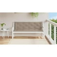 thumbnail image 2 of Pemberly Row Polyester Oxford fabric Garden Bench Cushion in Taupe (Set of 2), 2 of 9