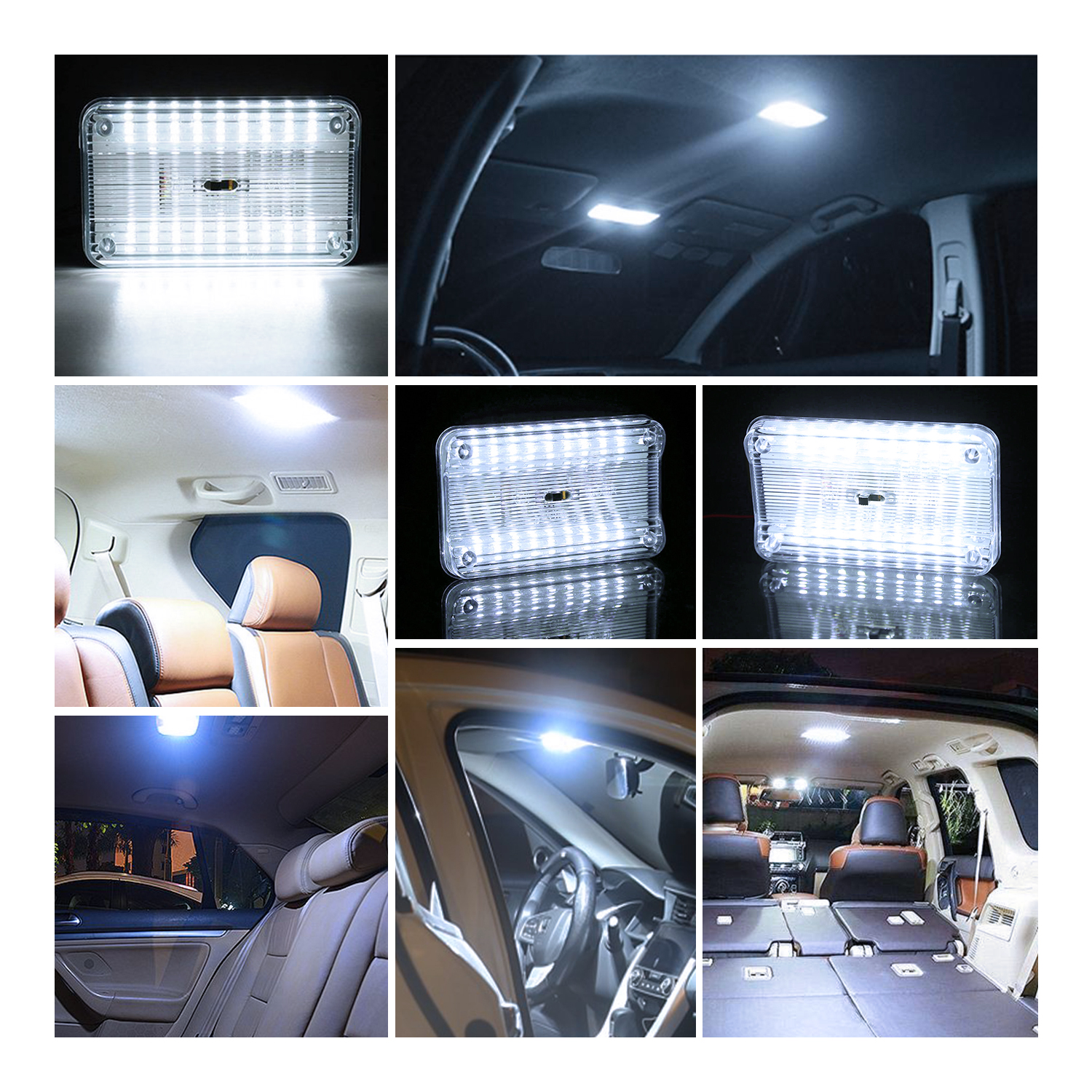 12V 36 LED Car Vehicle Interior Dome Roof Ceiling Reading Trunk Light Lamp