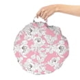 thumbnail image 2 of Spring Round Floor Cushion with Handle, Repeating Motif of Cherry Blossom Petals Flowering Summer Essence, Decorative Pillow for Living Room & Dorms, 18" Round, Pale Pink White Brown, by Ambesonne, 2 of 4