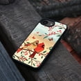 thumbnail image 4 of WIRESTER Shockproof Soft Rubber Cover Case for Apple iPhone 16e 6.1" 2025, Red Cardinal Lovebird, 4 of 5