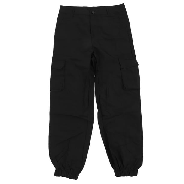 Pantalones Cargo para mujer Nikou informales elegantes color negro talla S