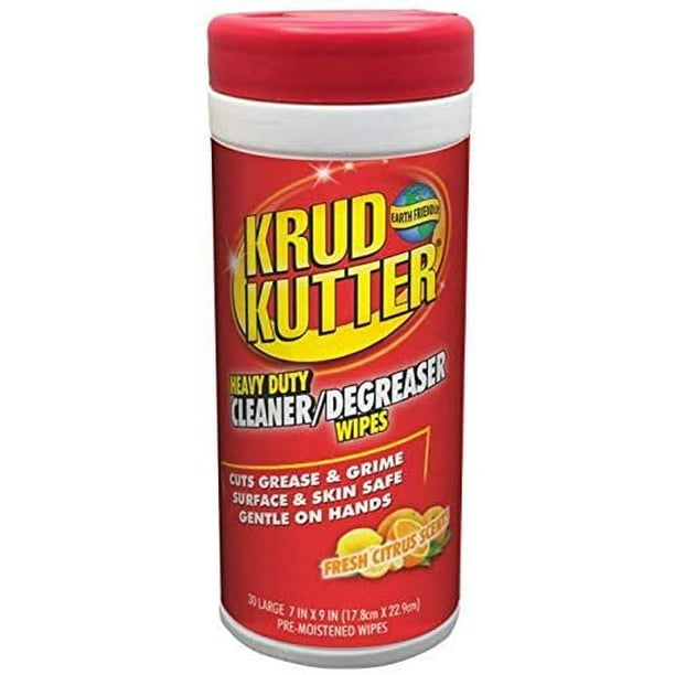 KRUD KUTTER 346527 Heavy Duty Cleaner / Degreaser Wipes 30 Sheets