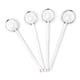 thumbnail image 1 of Juego de 4 cucharaditas de vidrio – Agitadores de té o expreso de vidrio – Vidrio de borosilicato resistente al calor – Apto para lavavajillas, 1 of 5