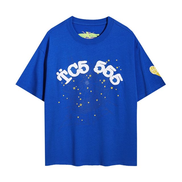Suéter con capucha para pareja Sp5der hip hop Young Thug del mismo estilo con letras de espuma 555555