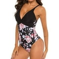 thumbnail image 5 of Gibobby Trajes de Baño para Mujer Una pieza de traje de traje de baño Bikini Push Up Flowers Swimwear Women Swimwears Tankinis Set(Rosa,CH), 5 of 5
