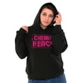 thumbnail image 3 of Breast Cancer Chemo Hero BCA Heart Hoodie Sweatshirt Women Brisco Brands X, 3 of 6
