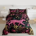 thumbnail image 2 of Homewish Kawaii Rustic Cheetah Bedding Comforter Set for Teen, Jungle Woodland Wildlife Twin Comforter Sets, Plant Botanical Reversible Bedding Set, Luxury Bedroom Decor, 2pcs, 2 of 8