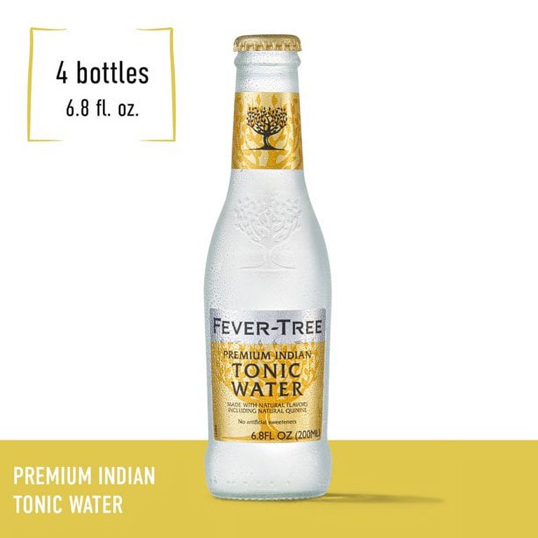 6 bottles of Fever Tree Indian Tonic Water