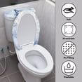 thumbnail image 4 of HELLHERO Snowman and Rabbit Set of 2 Toilet Seat Lid Cover Set Soft Elastic Fabric, Elastic Bottom, Modern Bathrooms, 4 of 8