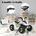 thumbnail image 7 of Aimee Lii 6V Kids Electric ATV, Kids Four Wheeler, ATV for Kids Ages 4-8, White, 7 of 7